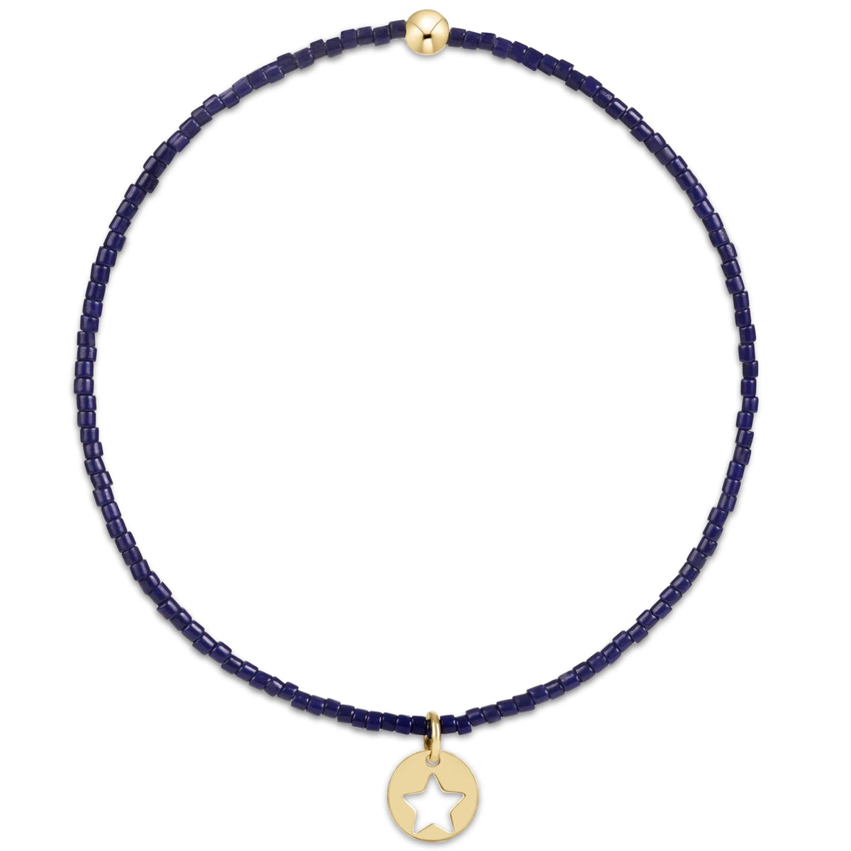Hope Classic Bracelet Navy - Star Small Gold Disc