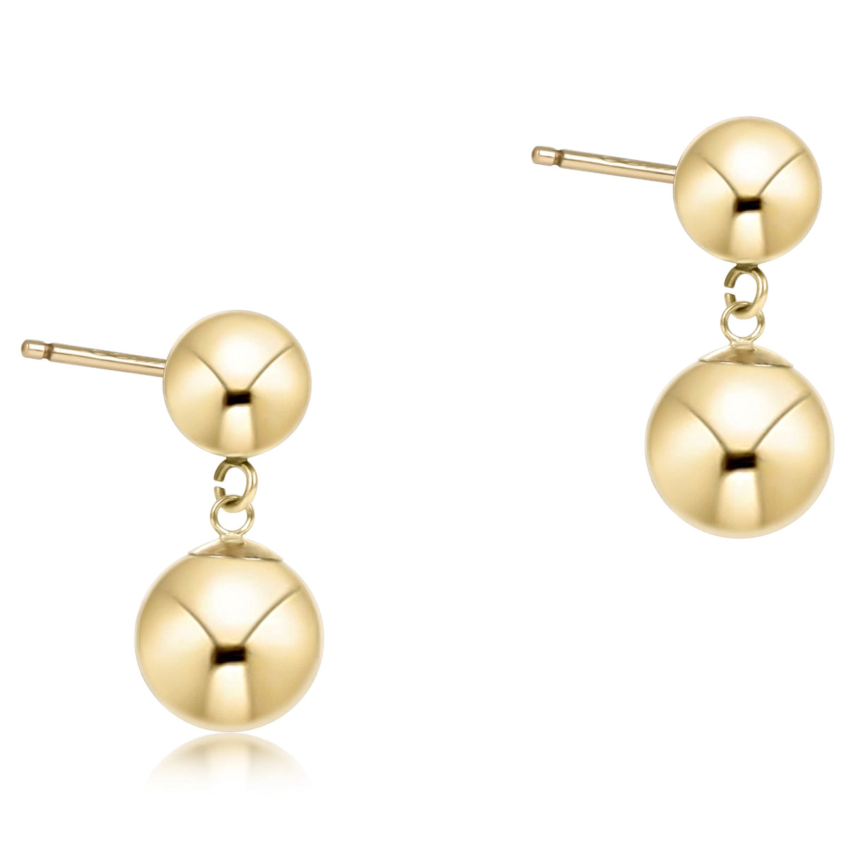 Classic 10mm Ball Drop Stud - Gold