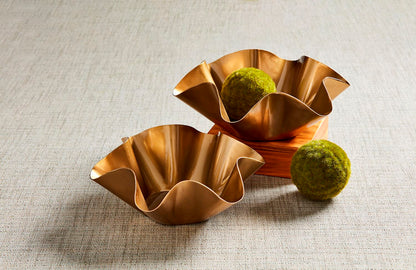 Gold Ruffle Bowl