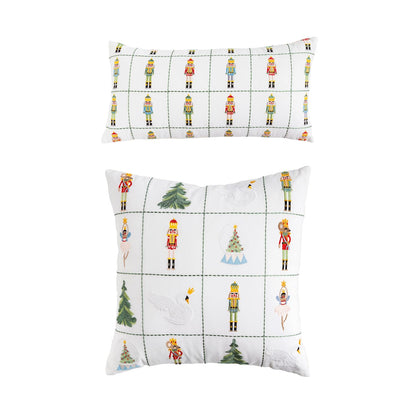 Embroidered Nutcracker Pillows