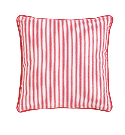 Lattice Block Print Quilted Pillow