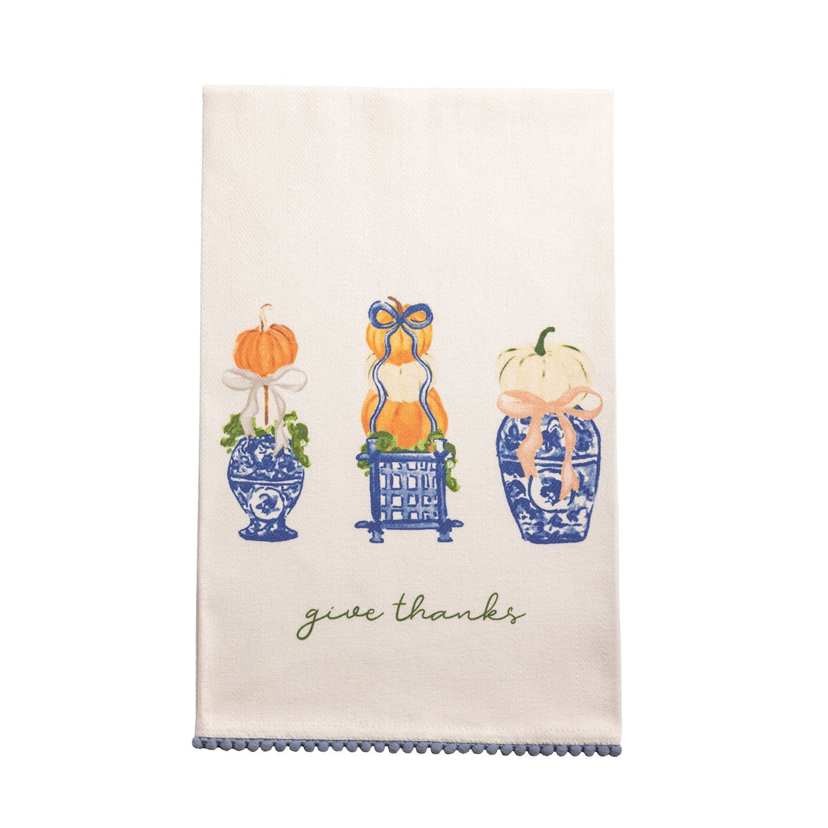 Pumpkin Topiary Towels