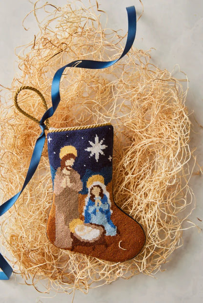 The Nativity: Jesus, Mary & Joseph Stocking