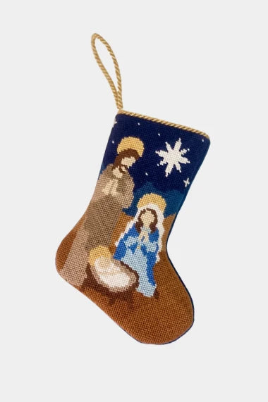 The Nativity: Jesus, Mary & Joseph Stocking