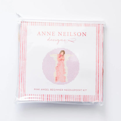 Pink Angel Needlepoint Kit - Beginner