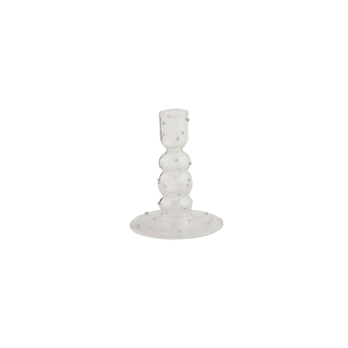 Medium Dotted Glass Candlestick