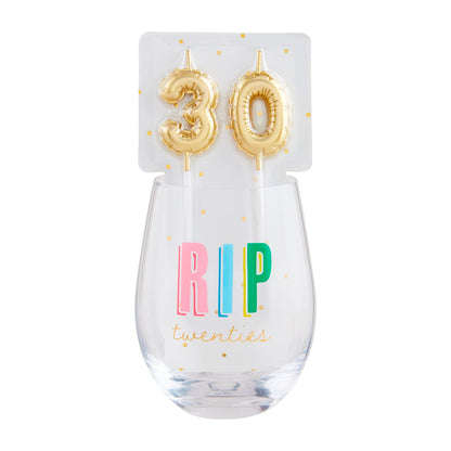 30 Candle Wine Glass Set