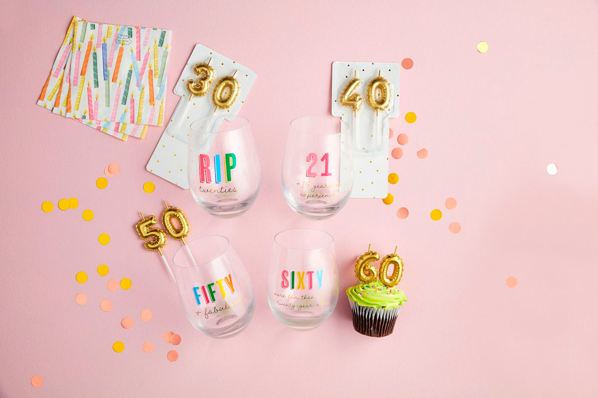 30 Candle Wine Glass Set