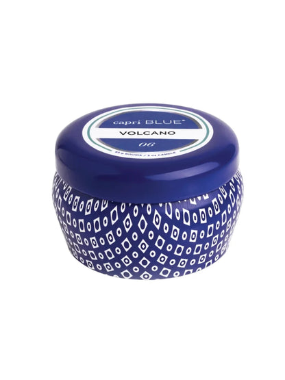 Volcano Printed Travel Tin Candle