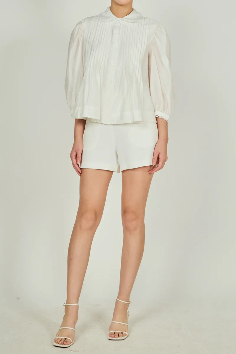 Scallop Detail Blouse