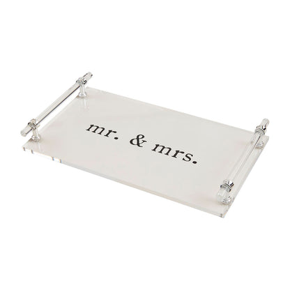 MR AND MRS Acrylic Tray