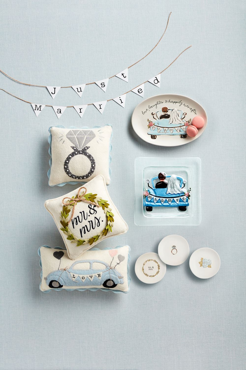 Mr and Mrs Car Glass Platter