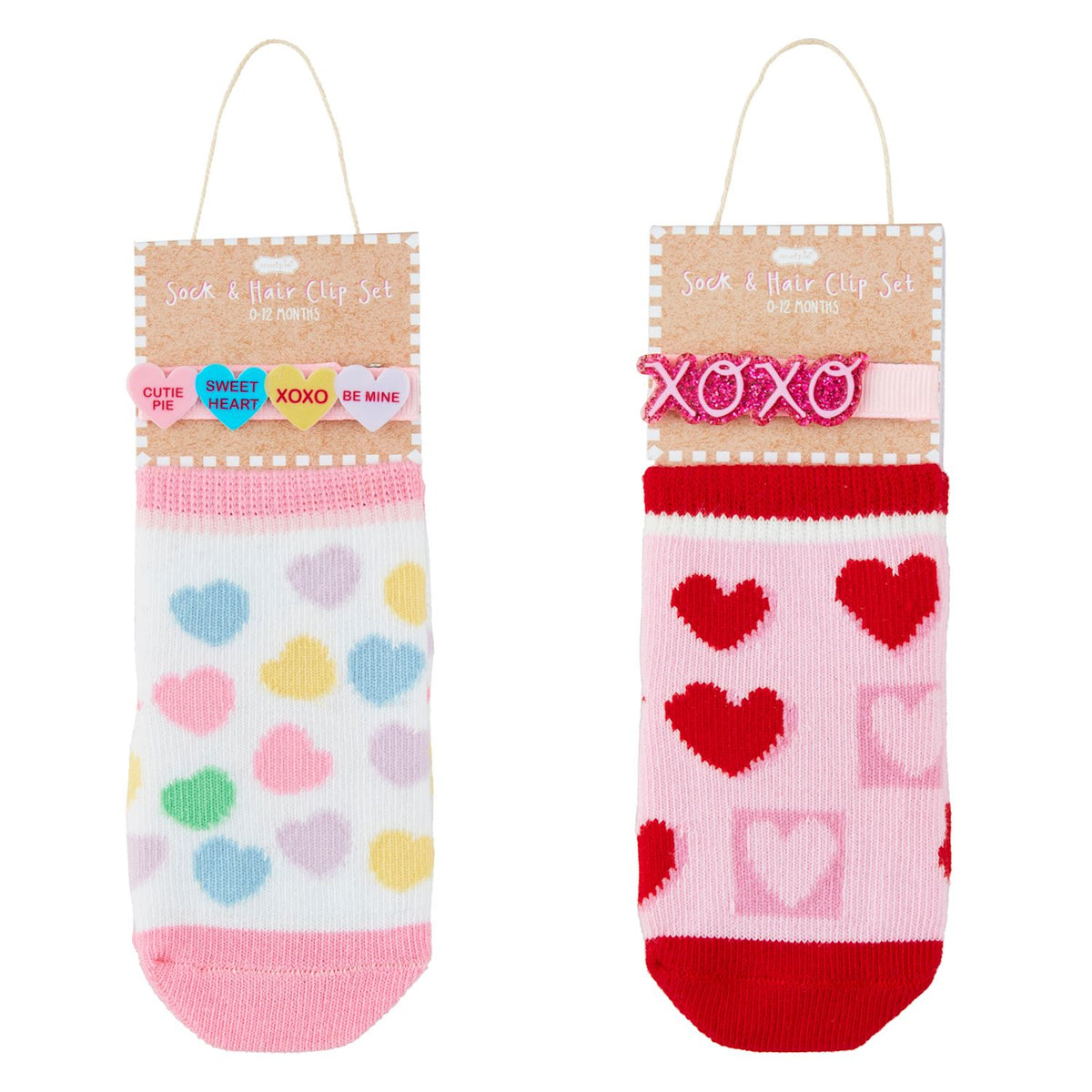 XOXO SOCK HAIR CLIP