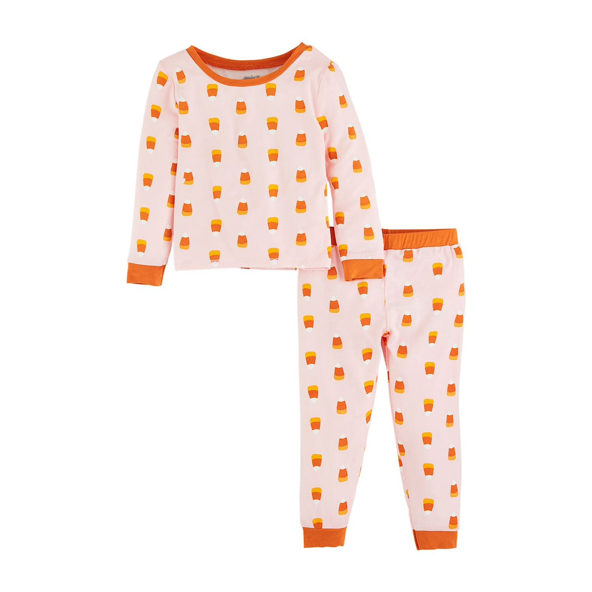 Pink Candy Corn Glow Pajama Set 3T
