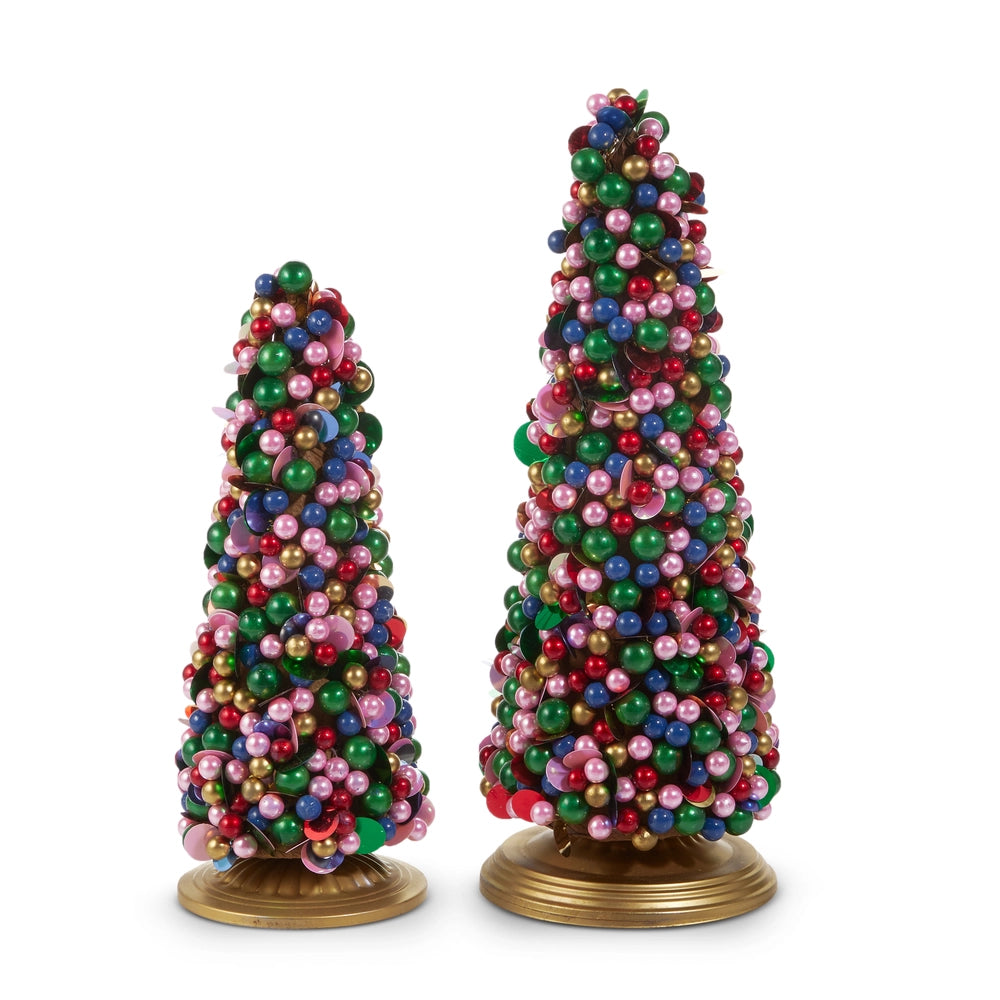 13" Bright Bead Trees