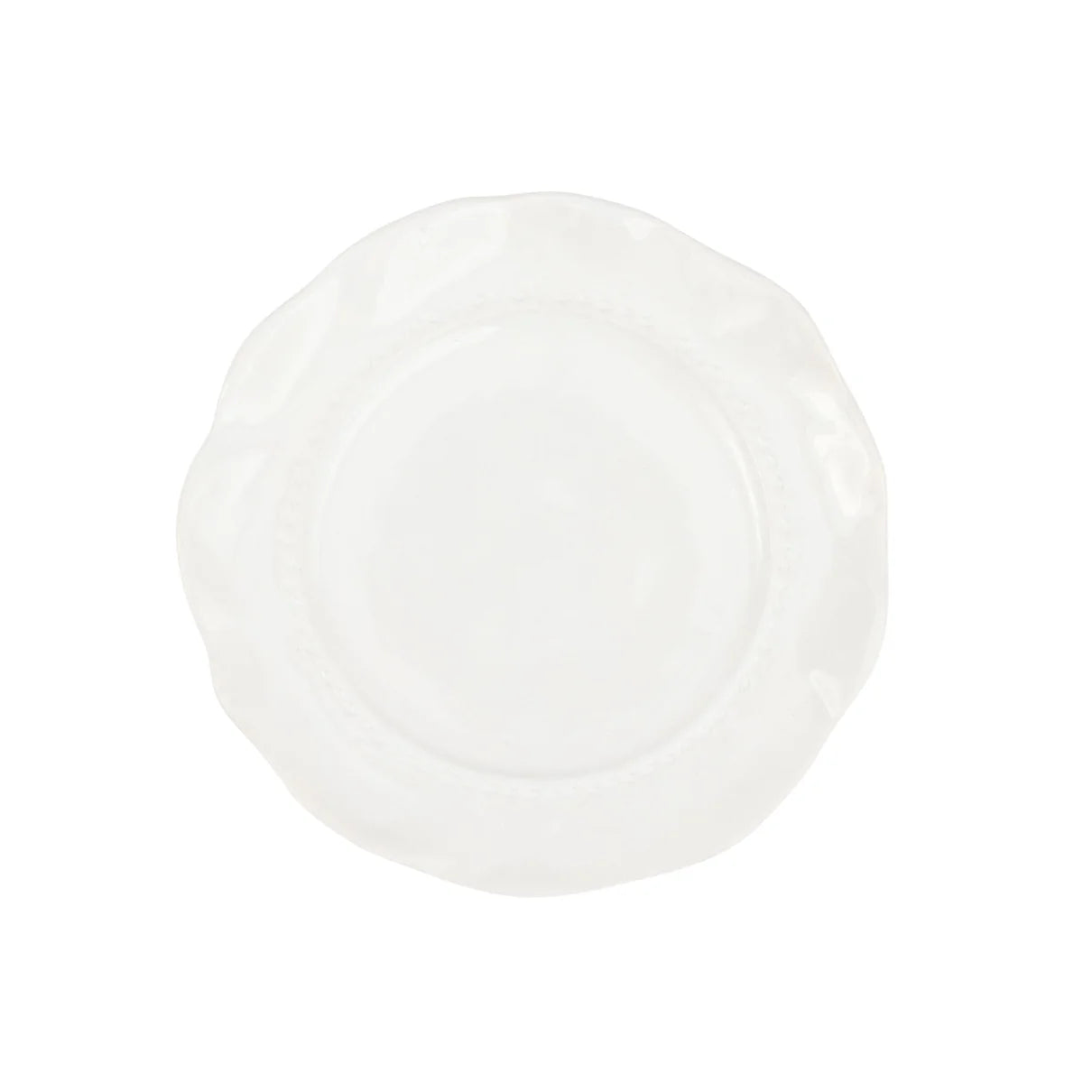 Giorno White Salad Plate