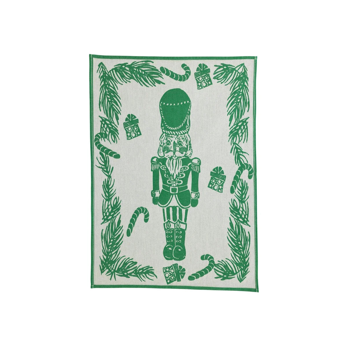 Strofinaccio Dish Towels - Green Nutcracker