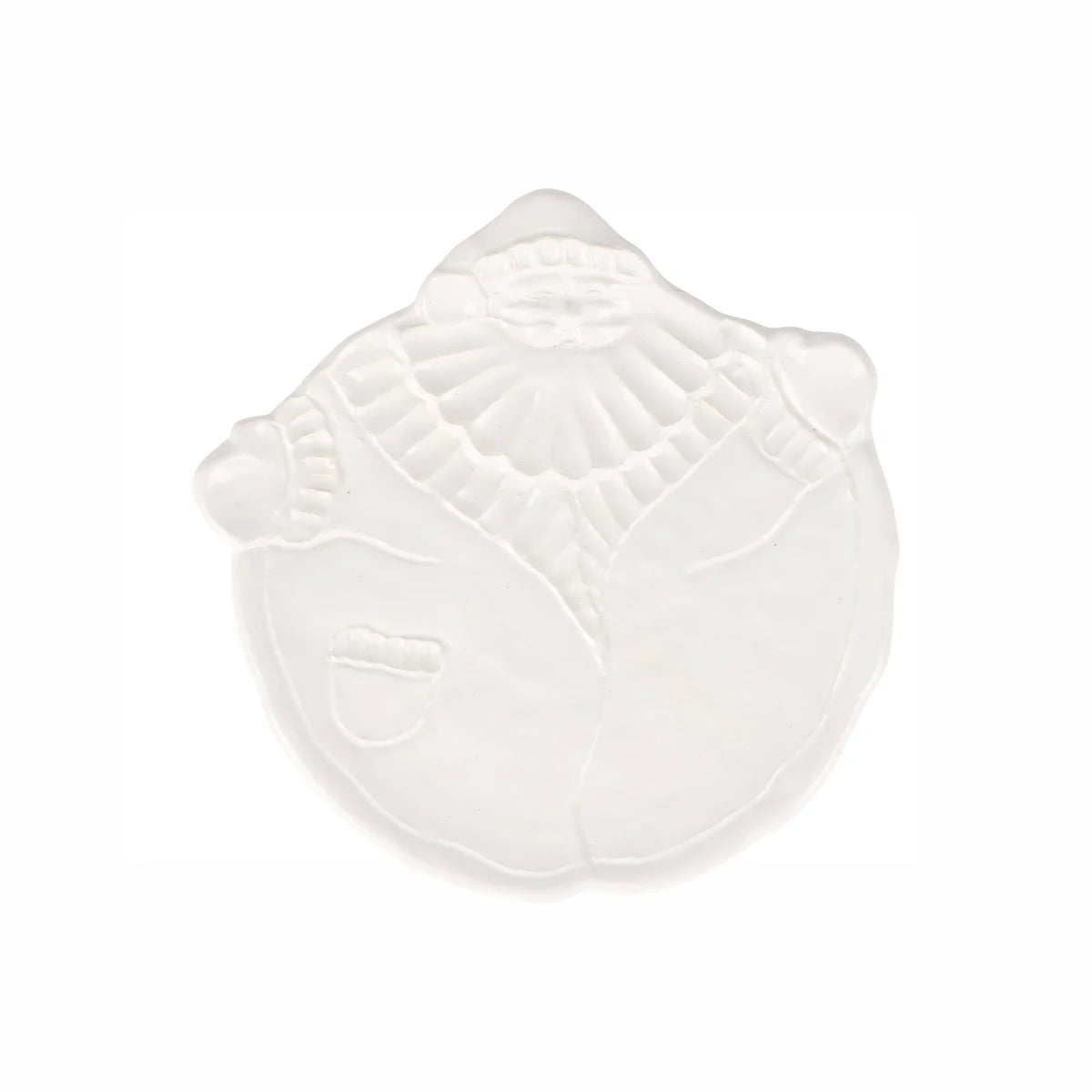 Pietra Natale Figural Santa Plate