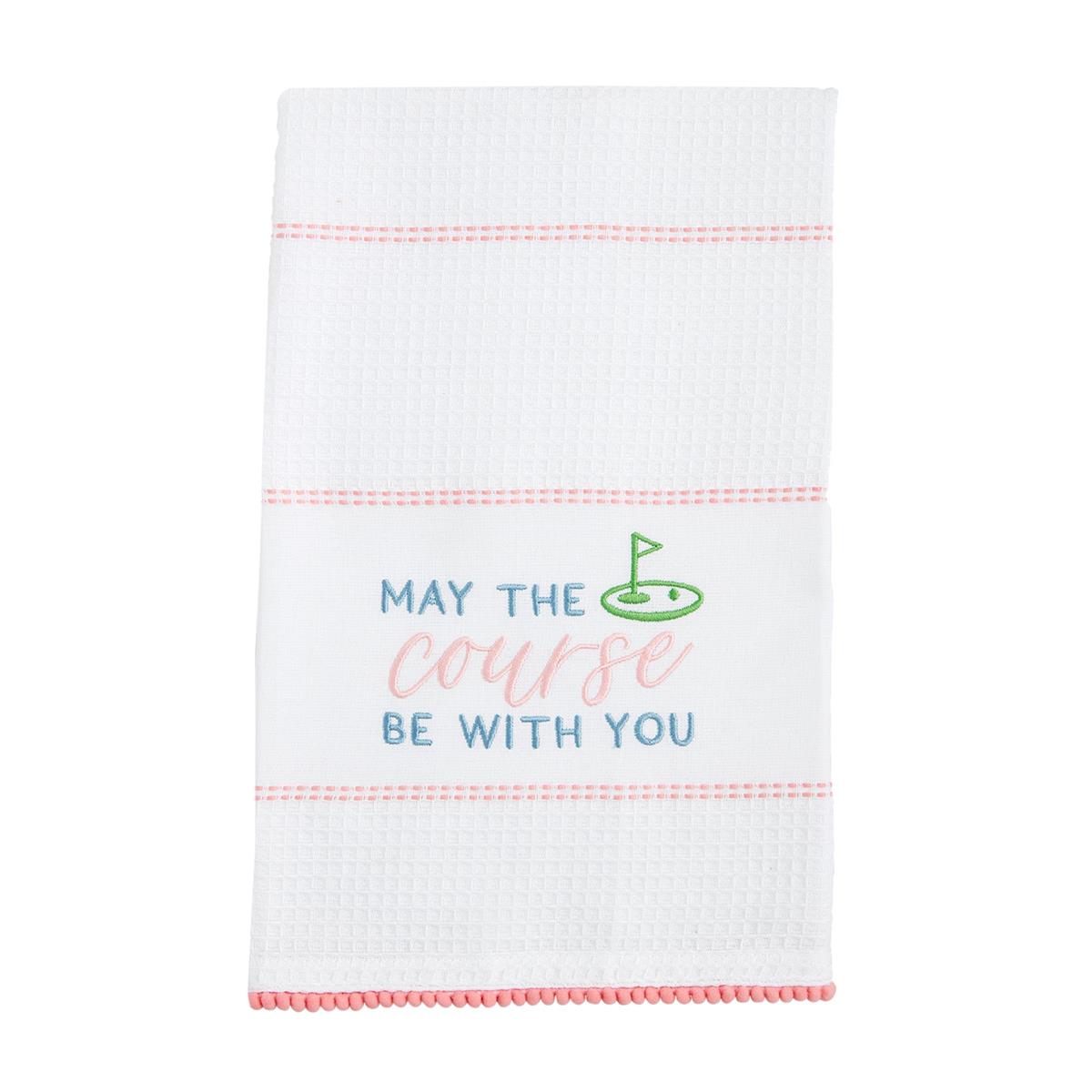 May The Course Embroidery Towel