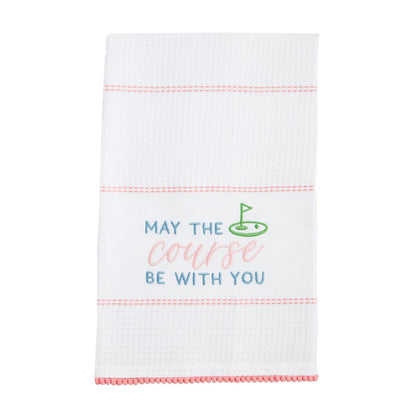 May The Course Embroidery Towel