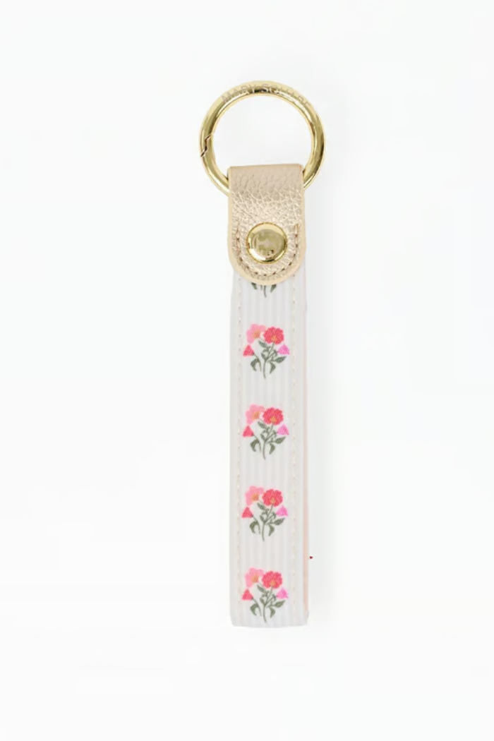 Key Fob Printed Meadow Blush