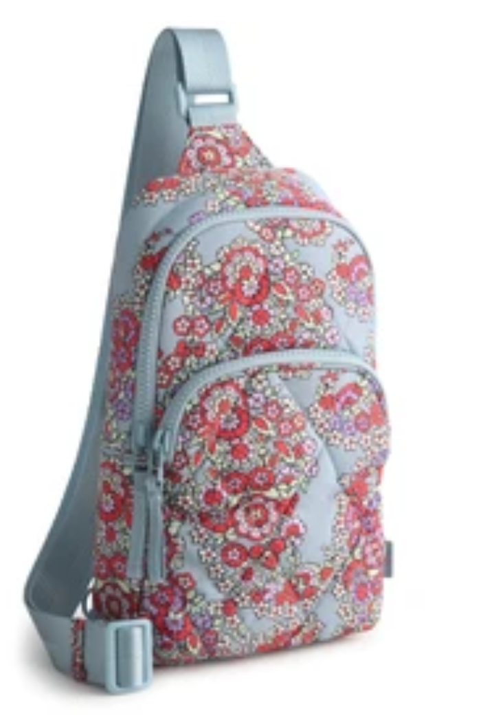 Lorman Sling Backpack Paisley Bouquet