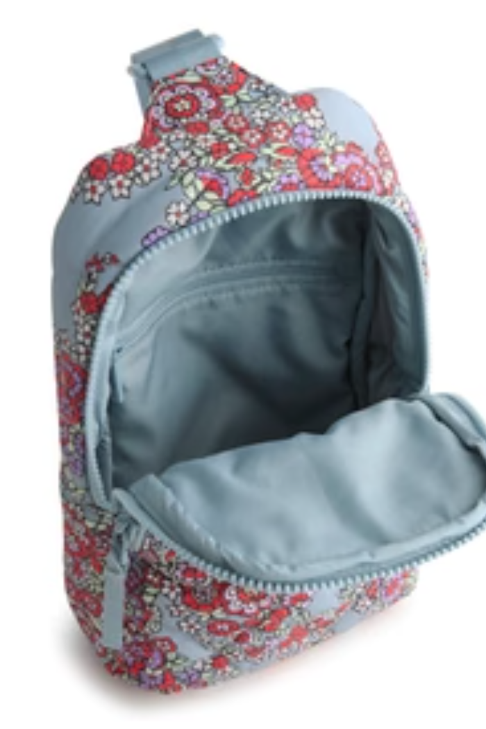 Lorman Sling Backpack Paisley Bouquet