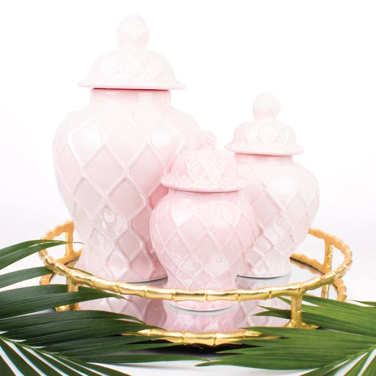 Extra Large Pink Ginger Jar