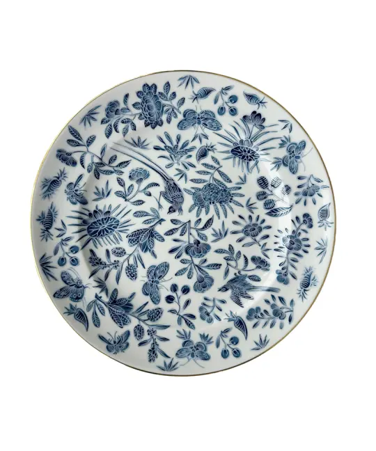 Sacred Bird & Butterfly Blue plate