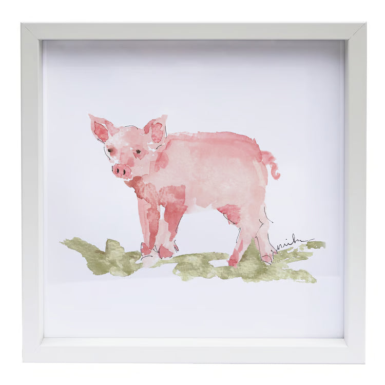 Animal wood frame -Pig
