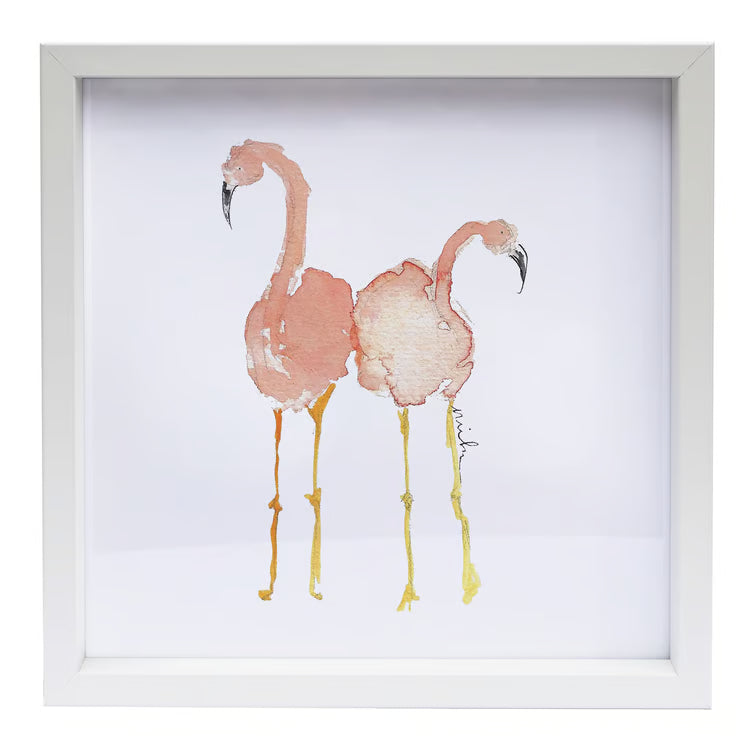 Animal Wood Frame - Flamingo