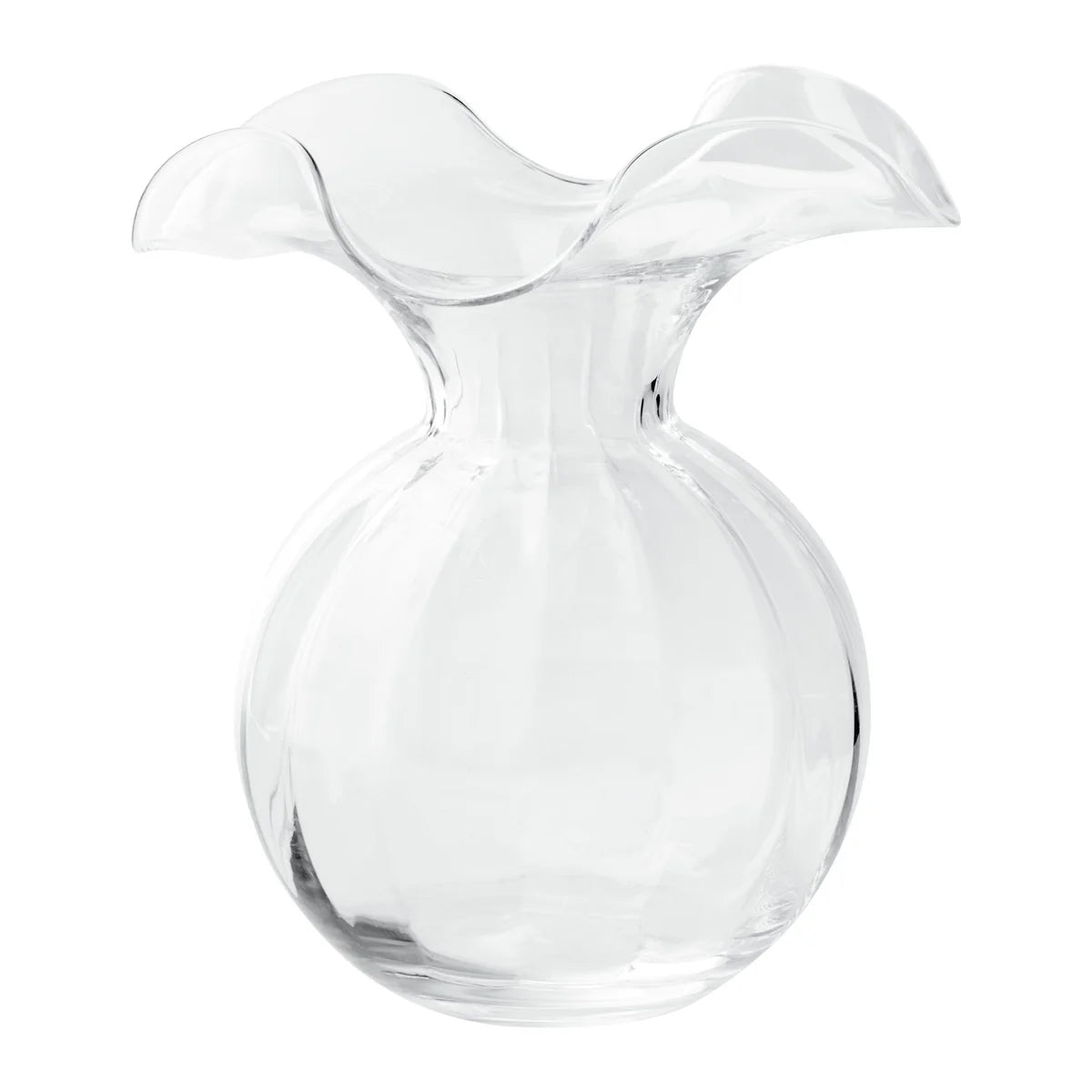 Hibiscus Medium Fluted Vase - Green