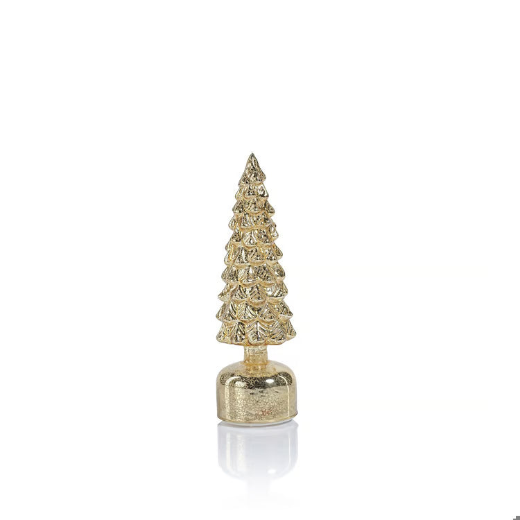 Mountain Pine Rotating LED Tree - Antique Gold 11