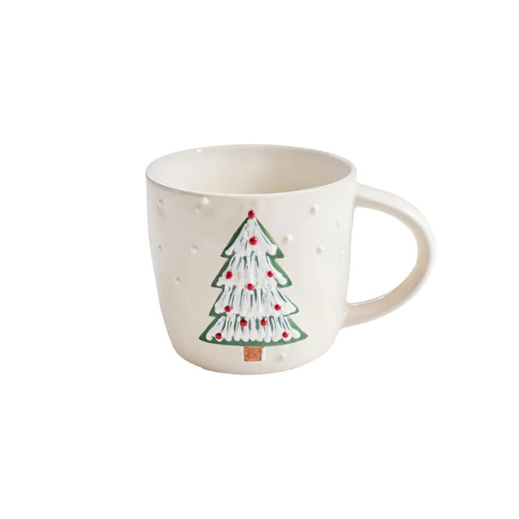 Sculpted Mug Winter Whimsy Tree