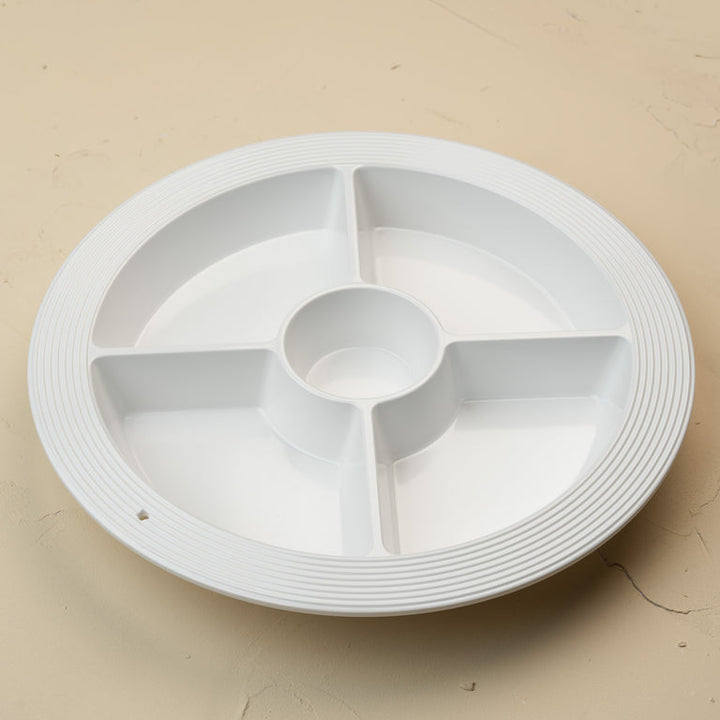 Pinstriped Divided Dish