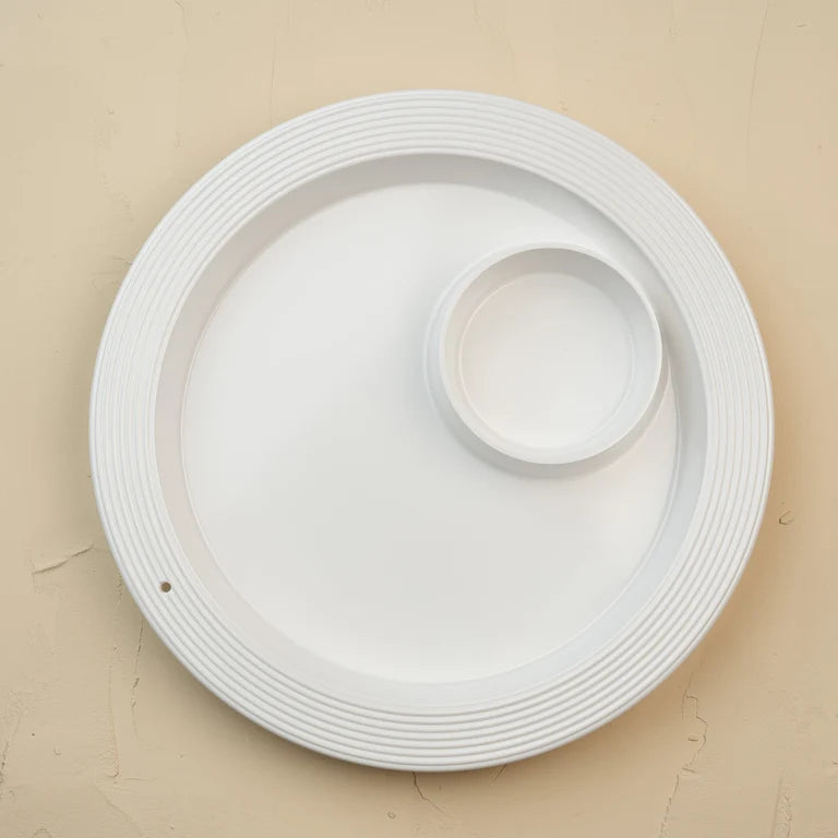 Pinstriped Chip & Dip Platter