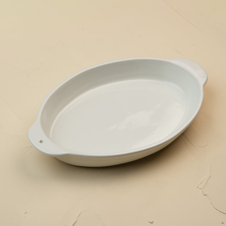 Pinstriped Oval Baker