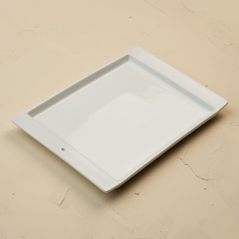 Pinstriped Rectangular Tray