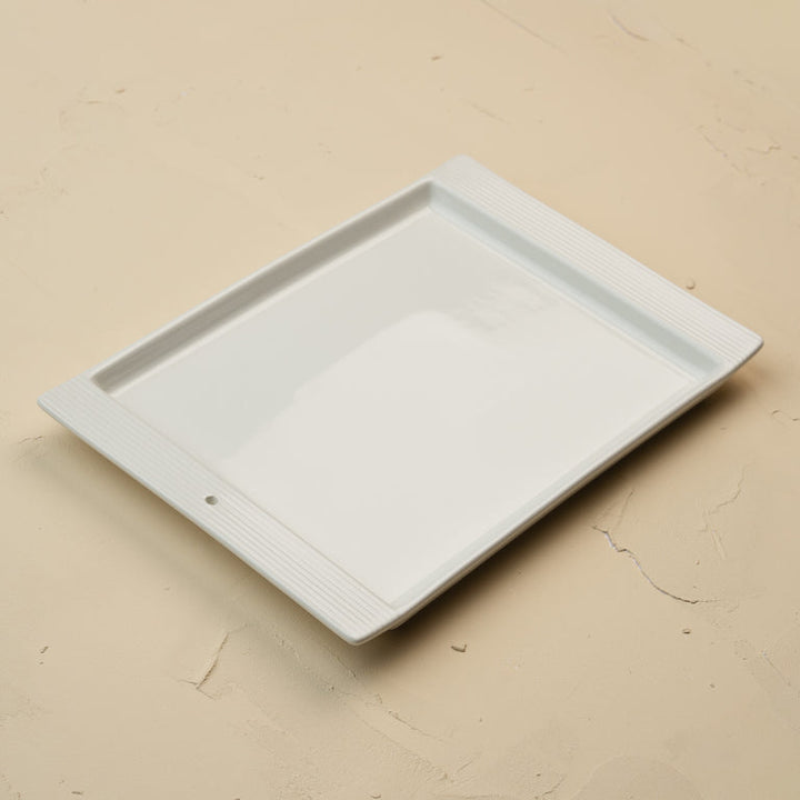 Pinstriped Rectangular Tray