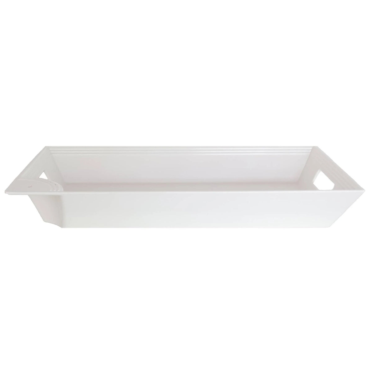 Pinstriped Melamine Rectangular Tray