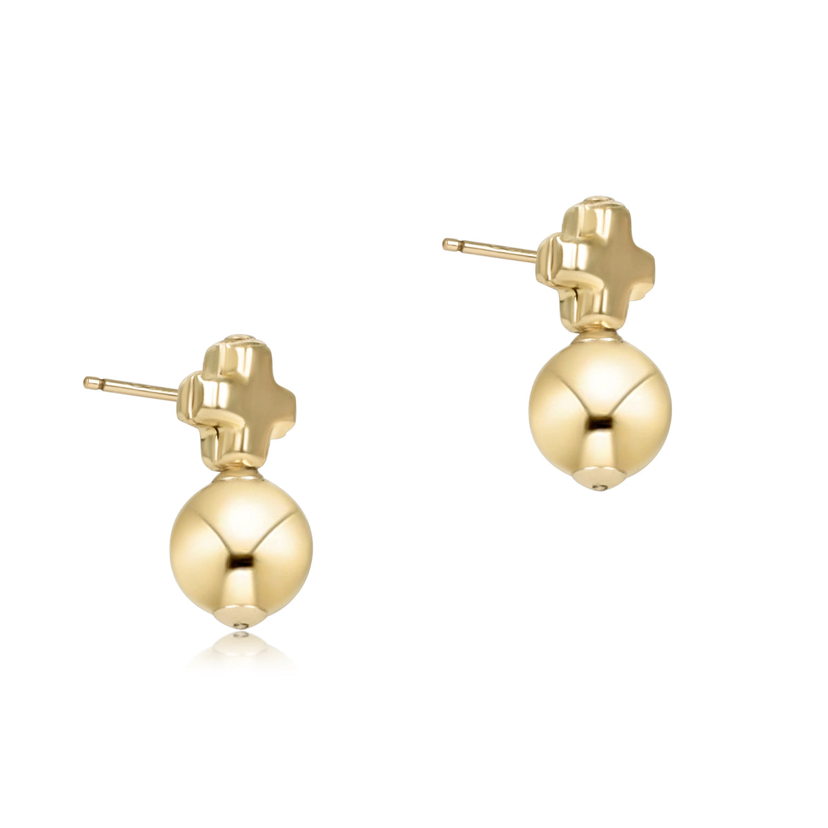 Signature Cross Small Gold Stud