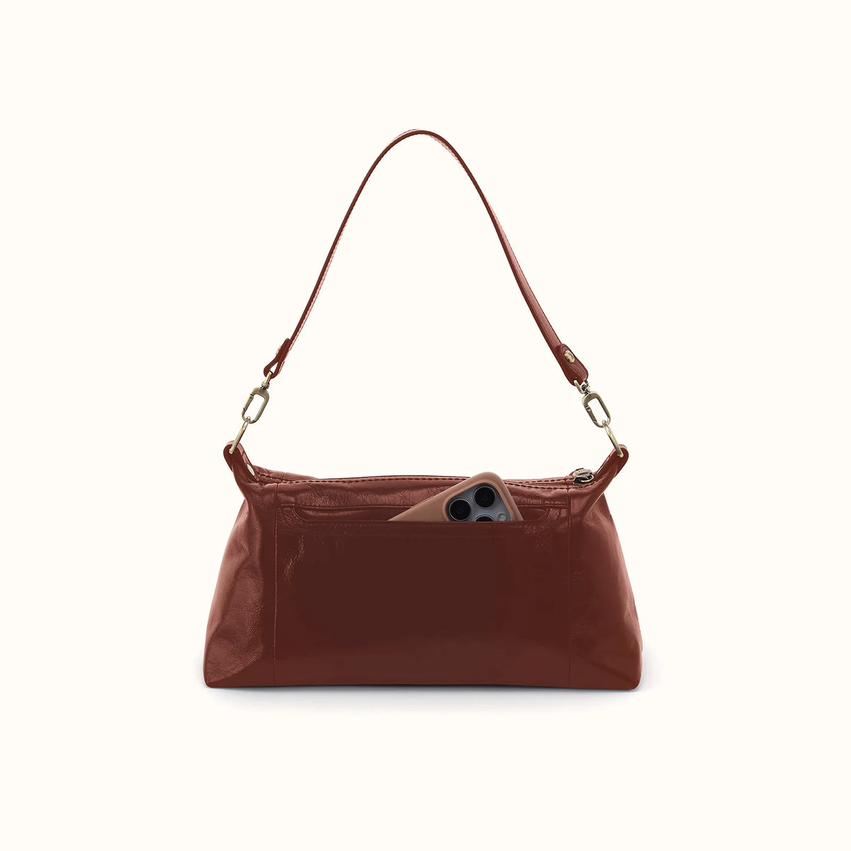 Darcy Shoulder in Polished Leather