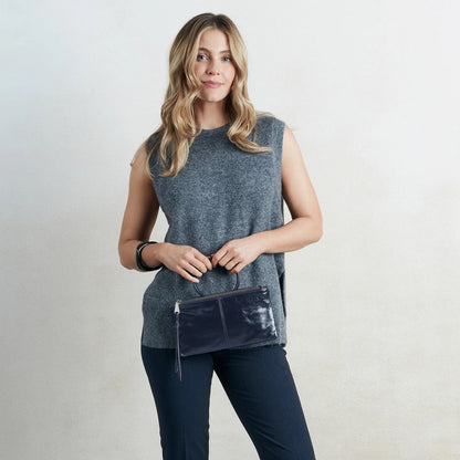 Sable Crossbody In Polished Leather