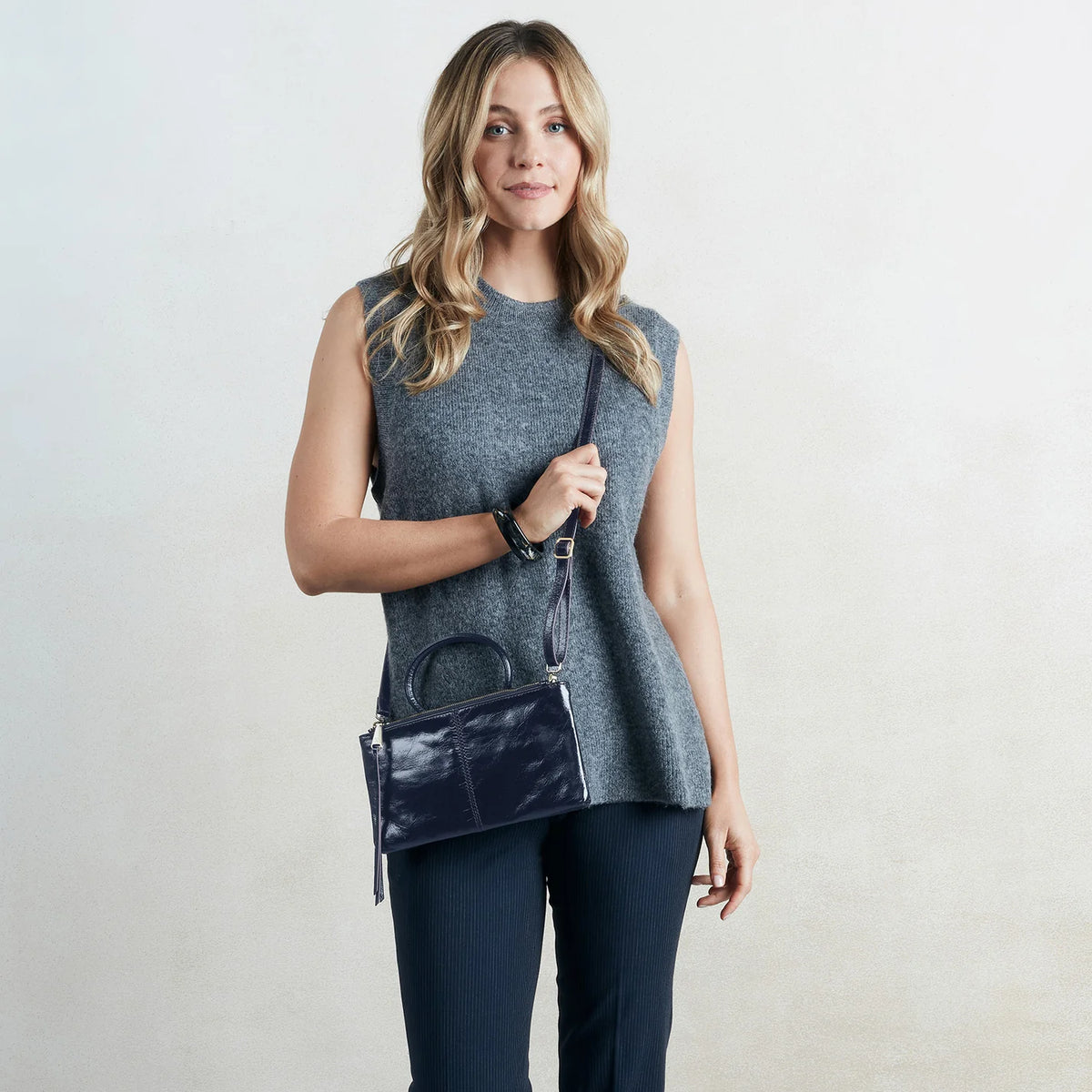 Sable Crossbody In Polished Leather