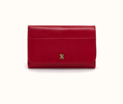 Jill Trifold Wallet in Polished Leather