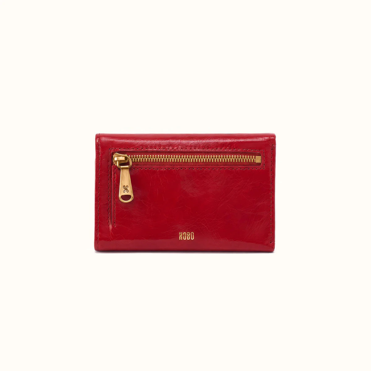 Jill Trifold Wallet in Polished Leather