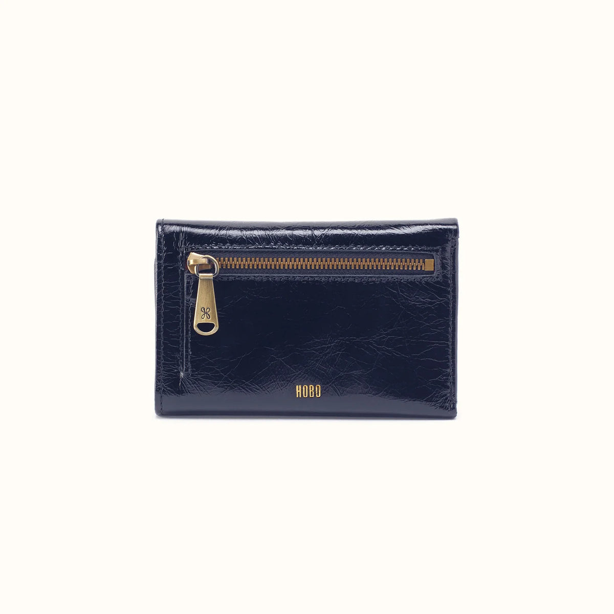 Jill Trifold Wallet in Polished Leather
