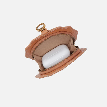 Seashell Clip Pouch in Smooth Leather