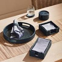 Burma Rattan Coasters - Set of 6