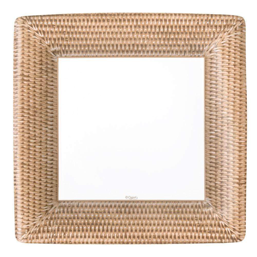 Square Dinner Plate — Rattan
